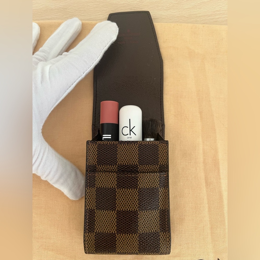 Louis Vuitton Damier Ebene Cigarette Accessory Case Unisex EUC COA Circa 2007